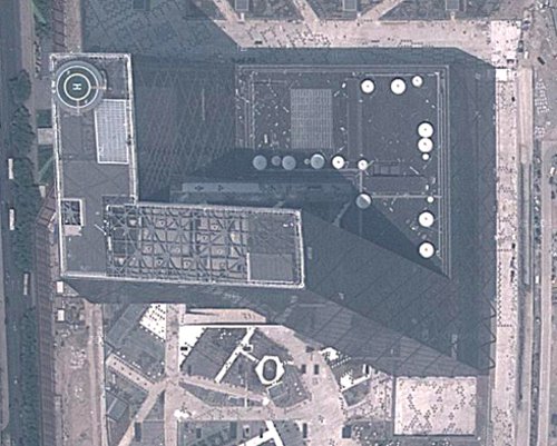 Edificio de la Sede de la Televisión Central de China en los mapas de Turismogoogle