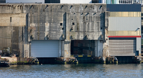 German u-boat pens, WW2 Bergen, Norway. German u-boat pens, WW2 Bergen, Norway.