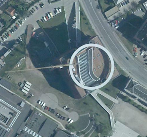 La panor�mica arcoiris en el museo ARoS en los mapas de Turismo Google